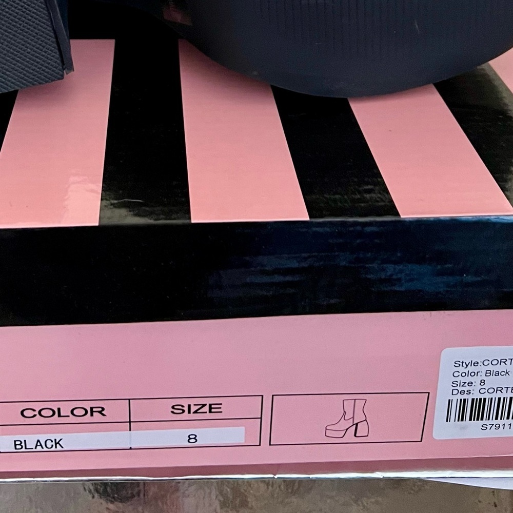 NIB Dolls Kill Lady GoDiva The Final Matrix Platform Ankle Boots Cortex in Black - Picture 9 of 10